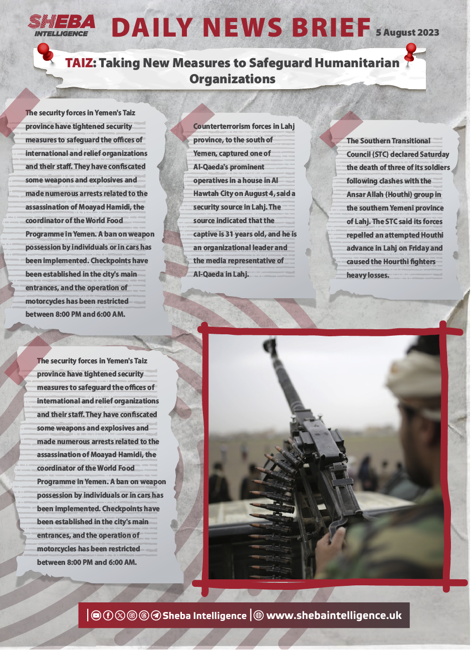 Taiz: Taking New Measures to Safeguard Humanitarian Organizations