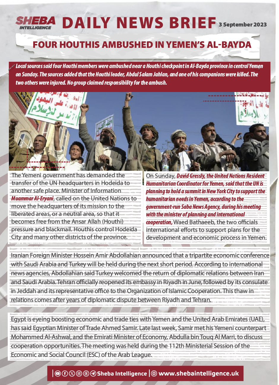 Four Houthis Ambushed in Yemen’s Al-Bayda