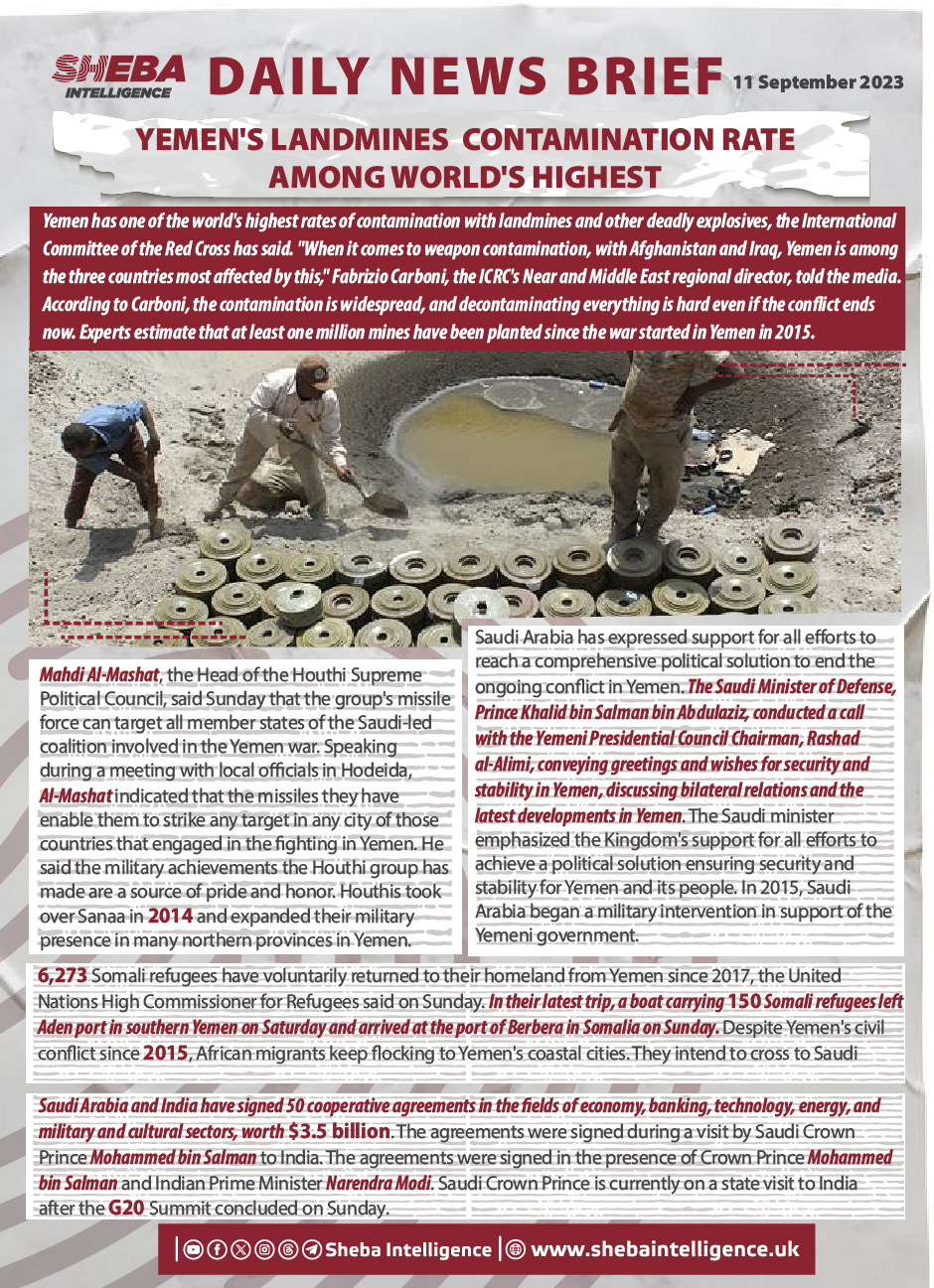 Yemen's Landmines  Contamination Rate Among World's Highest