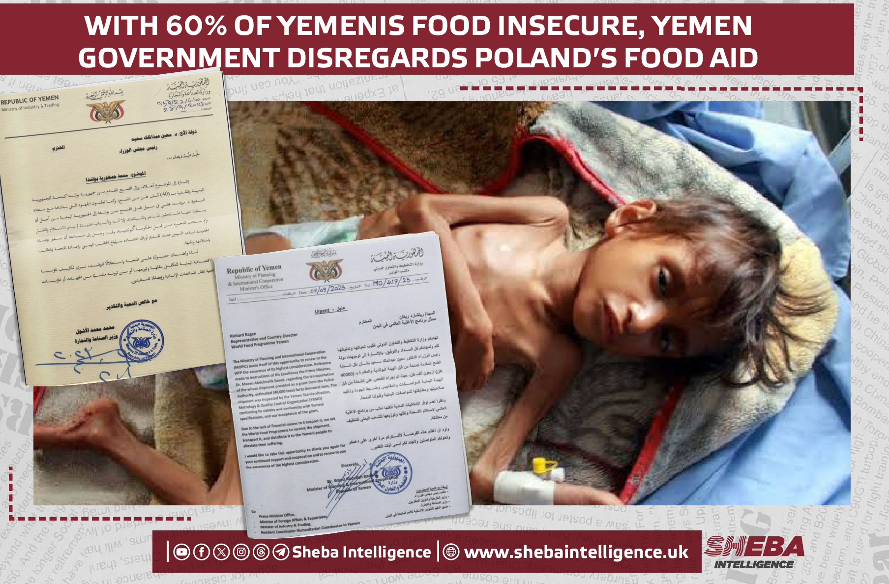 With 60% of Yemenis Food Insecure, Yemen Government Disregards Poland's Food Aid