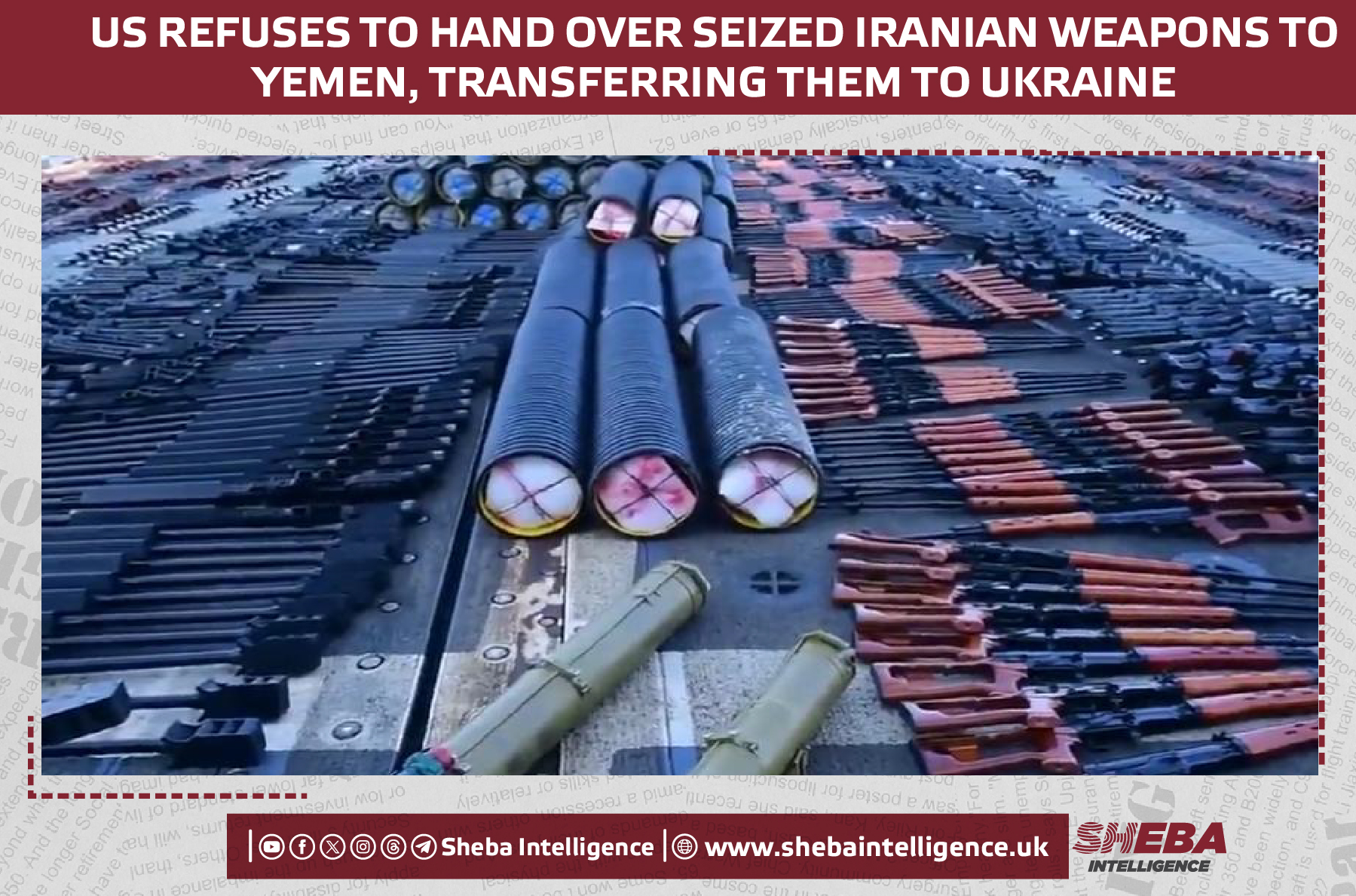 US Refuses to Hand Over Seized Iranian Weapons to Yemen, Transferring Them to Ukraine (Video)