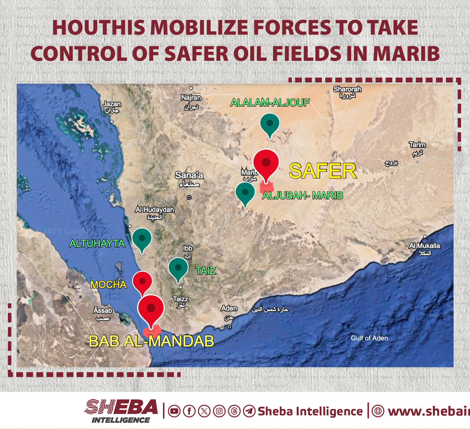Houthis Mobilize Forces to Take Control of Safer Oil Fields in Marib