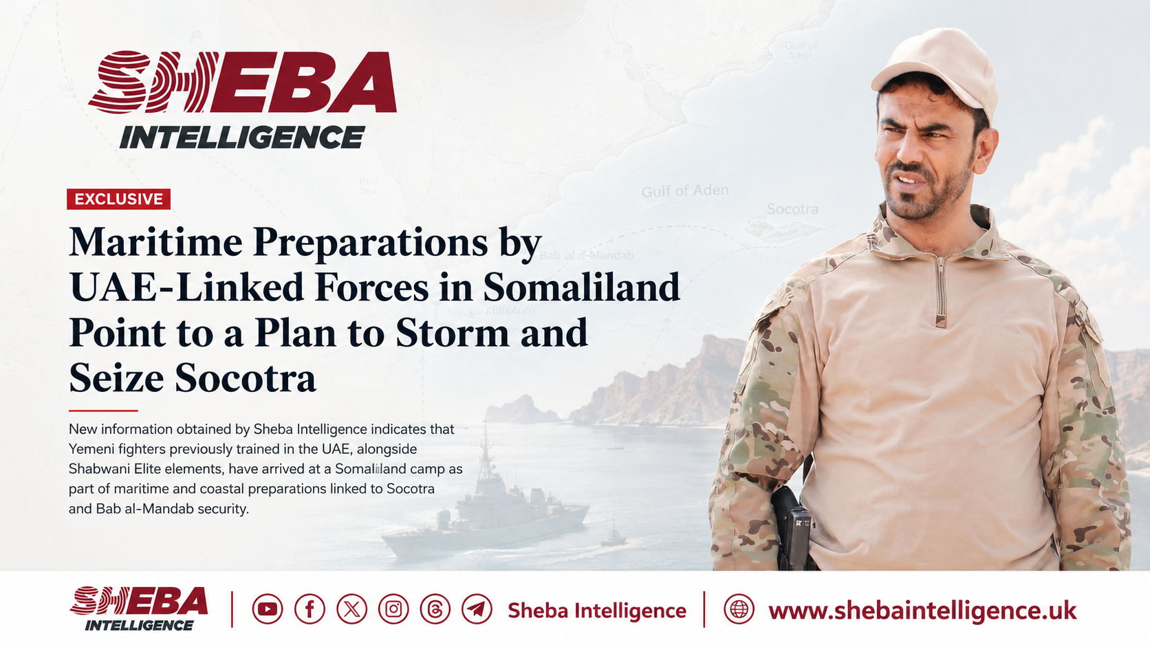 Maritime Preparations by UAE-Linked Forces in Somaliland Point to a Plan to Storm and Seize Socotra