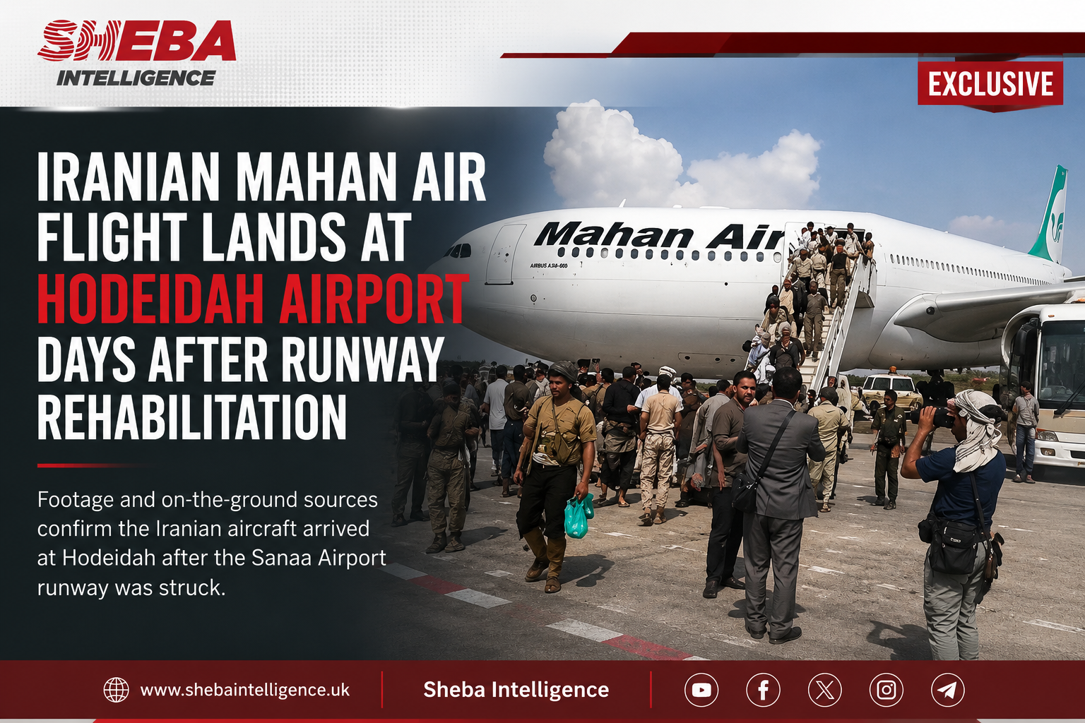 Exclusive: Iranian Mahan Air Flight Lands at Hodeidah as Yemen Government Expands Military Options