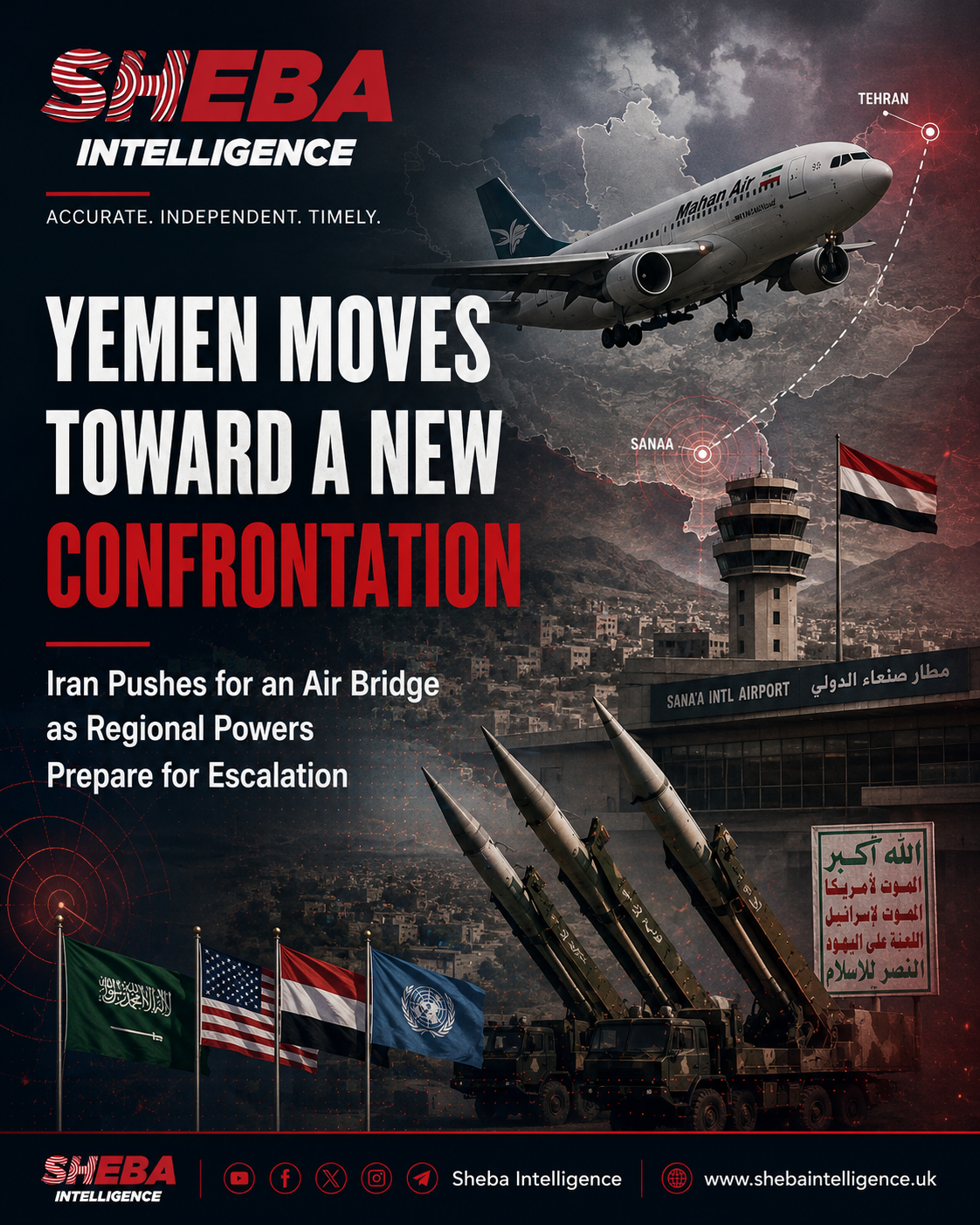 Yemen Moves Toward a New Confrontation as Iran Pushes for an Air Bridge and Regional Powers Prepare for Escalation