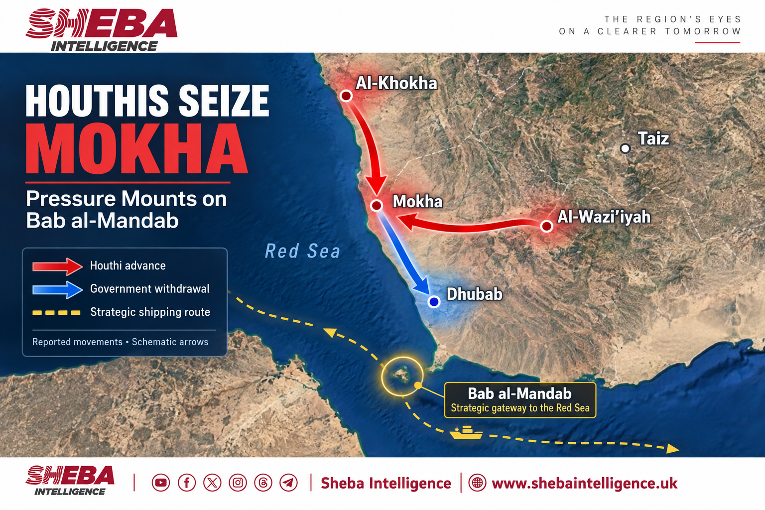 Houthis Seize Mokha, Increasing Pressure on Bab al-Mandab
