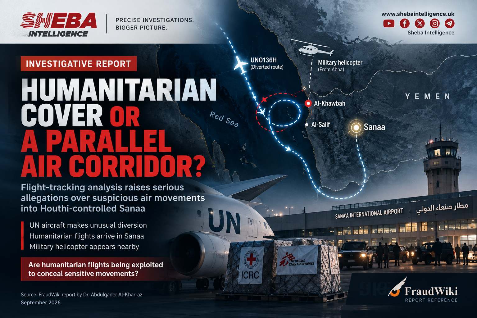 Report Raises Allegations of a ‘Parallel Air Corridor’ into Houthi-Held Sanaa Under Humanitarian Cover