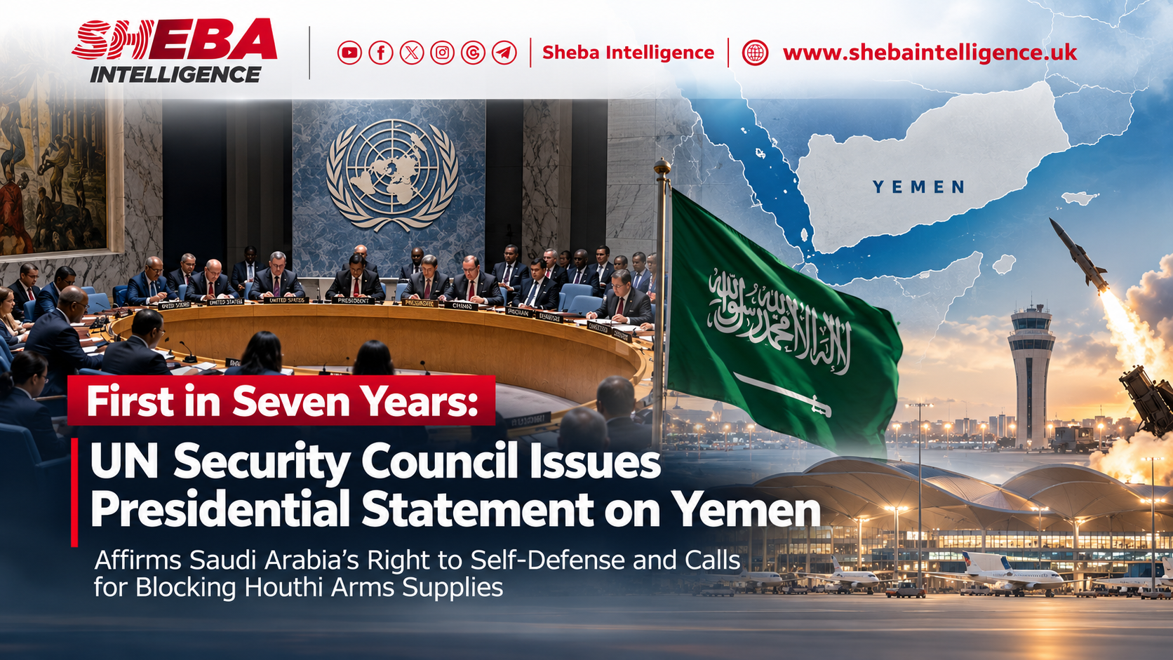 First in Seven Years: UN Security Council Issues Presidential Statement on Yemen, Affirms Saudi Arabia’s Right to Self-Defense